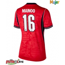 Camiseta Inglaterra Kobbie Mainoo #16 Visitante Equipación para mujer Mundial 2026 manga corta